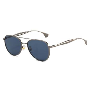 Imagem de Óculos de Sol UV400 - Armação Redonda de Metal com Lentes Degradê para Homens e Mulheres, Ideais para Esportes ao Ar Livre, Corrida e Ciclismo, Cor Preta