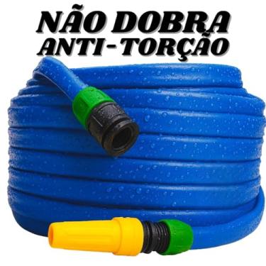 Imagem de Mangueira de Jardim Flat Reforçada em PVC | Chata Anti-Torção com Esguicho | 10m a 50m(25 metros)