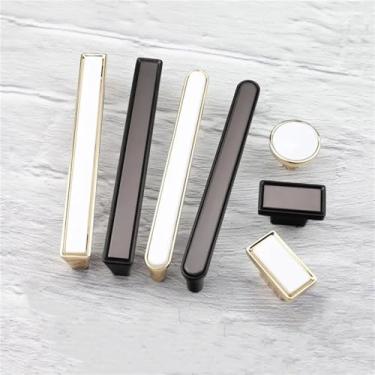 Imagem de Puxadores de móveis de liga de zinco armários de cozinha puxadores de porta puxadores de gaveta ferragens de melhoria da casa 1 peça (amarelo)