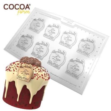 Imagem de Forma de Chocolate Personalizada Cocoa - Feliz Natal - 4,5 cm - no-bra