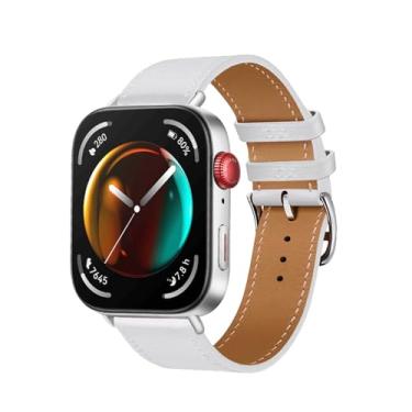 Imagem de ZUC Pulseira de couro bovino italiano para Huawei Watch Fit 3, pulseira de reposição Correa, Fit 3, Ágata