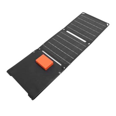 Imagem de aqxreight Painel Solar Dobrável de 40W Bolsa Dobrável USB Dupla Bolsa de Carregamento de Painel Solar ETFE de 4 Dobras Com Medidor de ângulo de Luz do para Viagens de Acampamento Dispositivos
