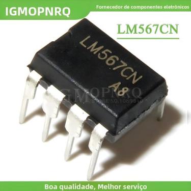 Imagem de 10 peças lm567cn lm567 dip-8 decodificador de tom de telefone 8-pdip 0