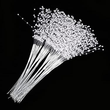 Imagem de Acouto Buquê de Casamento de Noiva 100 Unidades de Varas de Pérolas Acessórios de Decoração ABS Vestíveis para Festa de Casamento Guirlanda Com Contas Artes, Artesanato e Costura / Costura / Guarnição e Enfeites / Guarnição Com Miçangas (Branco)