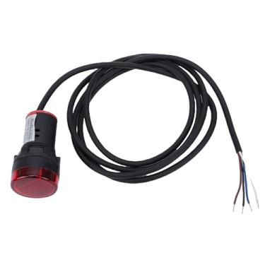 Imagem de Eujgoov Tacômetro DC Digital LED Vermelho de 4 Dígitos Medidor de Velocidade RPM de Tamanho de Montagem de 22 Mm para Caixas de Distribuição de Barcos e Gabinetes de Controle