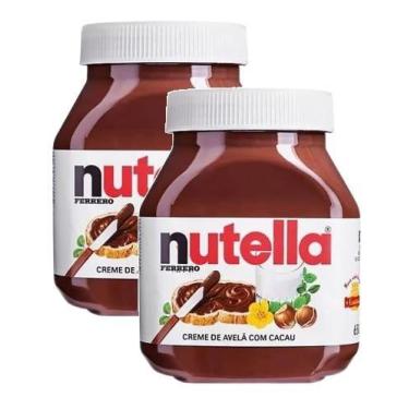 Imagem de kit 2 Creme De Avelã Com Cacau Ferrero Nutella 350g
