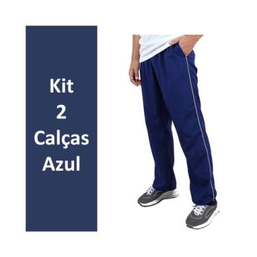 Imagem de Kit 2 Calças Tactel Masculinas Calça Masculina Forrada - DV Atacadista