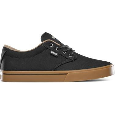Imagem de Etnies Jameson 2 estilo skate sustentável, bojo reforçado, sensação acolchoada, tênis para uso diário, vegano, preto/prata/chiclete, 43