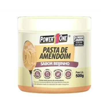 Imagem de Pasta de Amendoim Beijinho 500g Power 1One PowerOne Power One Pastas P