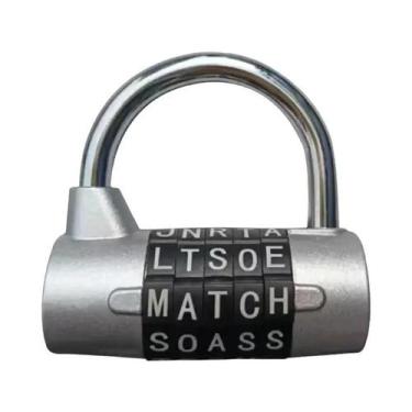 Imagem de Cadeado De Senha Em Forma De U Com 5 Dígitos Para Armário De Academia 