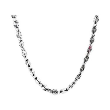 Imagem de Colar De Correntes Planas Em Prata Esterlina 925 Para Homens E Mulhere