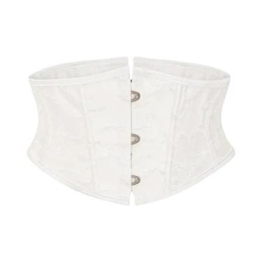 Imagem de Corset Sexy De Cetim Com Laço Para Mulheres, Cintura Modeladora Com Es