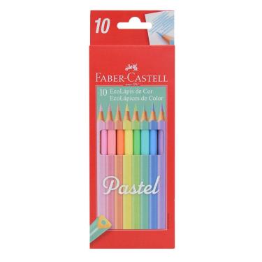 Imagem de EcoLápis de Cor Pastel - 10 Cores - Faber Castell