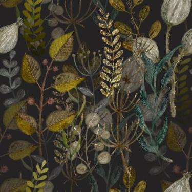 Imagem de COKCOKR Papel de parede botânico vintage 45 cm x 300 cm folha verde escura papel de parede vinil impermeável autoadesivo decoração de parede papel de contato para banheiro armário quarto