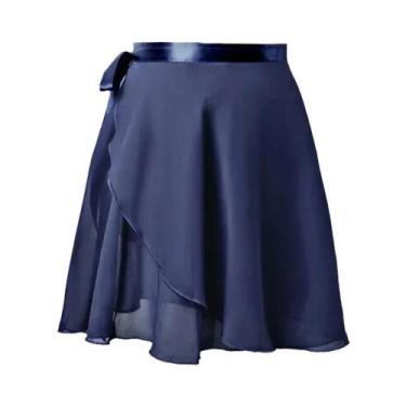 Imagem de Saias De Chiffon Com Cadarço Para Mulheres, Saias Mini De Dança Para M