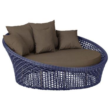 Imagem de Chaise Hungria Pintura Fendi Corda Náutica E9 Trama Original Azul