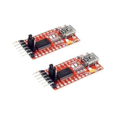Imagem de Módulo Adaptador Serial TTL USB Tipo-C Mini 3.3V 5.5V FT232RL FTDI Par