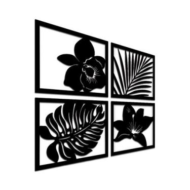 Imagem de Quadros Alto Relevo De Madeira 3D Sala Quarto 32X41Cm - JABB