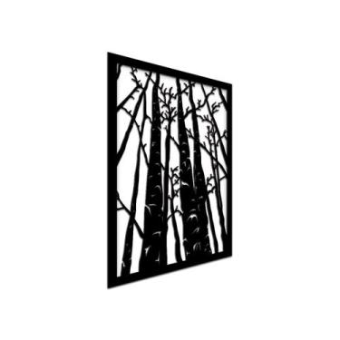 Imagem de Quadro em alto relevo 30x22cm galhos para sala quarto - JABB