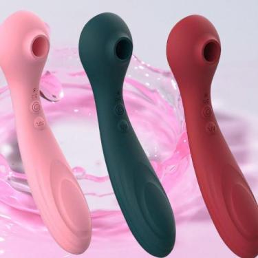Imagem de Sugador de Clitóris Surprise Day Vibrador Feminino 10 Modos Sucção e V