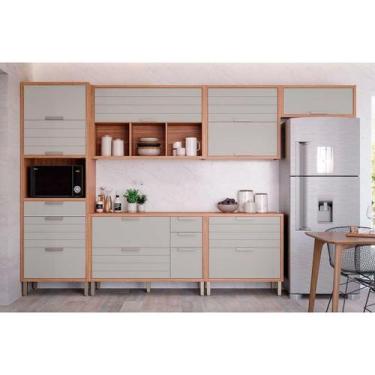 Imagem de Cozinha Modulada MGM 6 Peças Eloise CZ026 Cinamomo/Platina