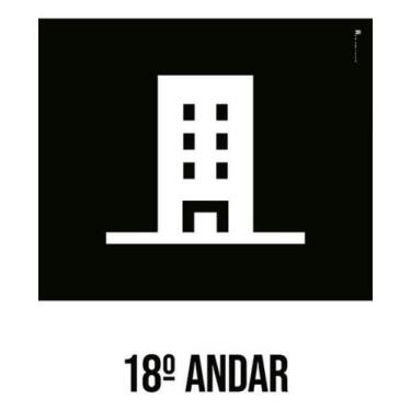 Imagem de Kit 3 Placas Desenho 18 Andar 27X35 - Sinalizo