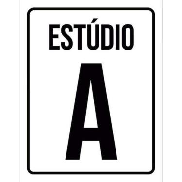 Imagem de Kit 3 Placas Estúdio A 27X35 - Sinalizo