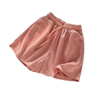 Imagem de Shorts Casuais Femininos De Cintura Alta E Perna Larga Estilo Coreano 