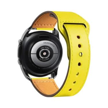 Imagem de Pulseira De Couro Unissex Compatível Com Samsung Galaxy Watch 7/6/5/Pr