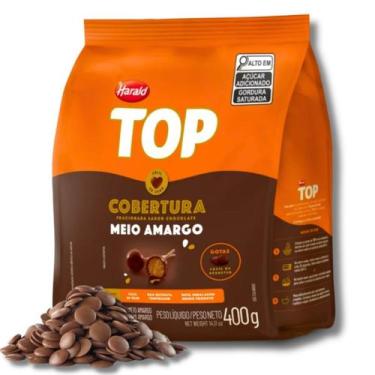 Imagem de Top cobertura harald gotas meio amargo 400g