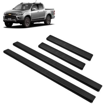 Imagem de Soleira Aluminio Preta Brasikar S10 Dupla 2012-2023