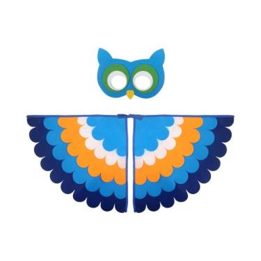 Imagem de Fantasia Infantil De Asas De Animais: Máscara De Pavão, Coruja E Papag