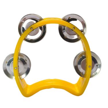 Imagem de Pandeiro Meia Lua Infantil Amarelo Pro Fire Spanking