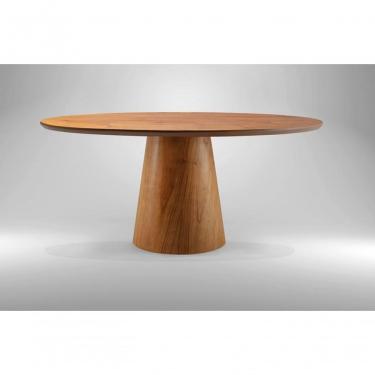 Imagem de Mesa De Jantar Redonda Laminada - Dora-1,35m Requinte Salas