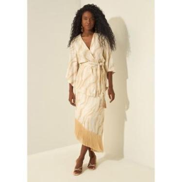 Imagem de Kaftan Estampado Com Mangas 3/4-Feminino