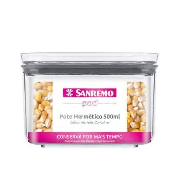 Imagem de Pote Hermético em PS 500ml Linha POD Sanremo .