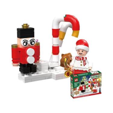 Imagem de Conjunto De Blocos De Montar De Natal Para Crianças 70-90 Peças 4 Em 1