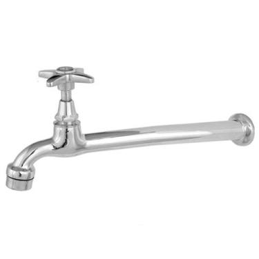 Imagem de Torneira de Parede p/Cozinha c/Arejador C23 22cm Cromado DN15 DN20 Rom