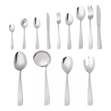 Imagem de Faqueiro 101 Peças De Aço Inox Com Caixa Litografada Viena Prateado Wo