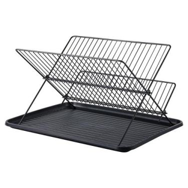 Imagem de Escorredor de Louça Articulável Dobável Preto - MOR