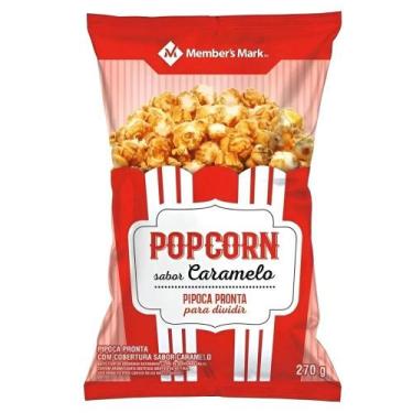 Imagem de Pipoca Sabor Caramelo Members Mark 270g  Sabor Doce, Intenso e Crocant