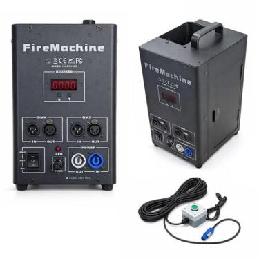 Imagem de Máquina de Fogo 2 Unidades com Controlador DMX512 80w Bivolt - Nagano