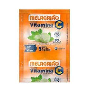 Imagem de Melagrião Vitamina C Zero Açucar Sache 5 Pastilhas Catarinense-Unissex