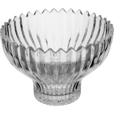 Imagem de CENTRO MESA VASO FRUTEIRA GENOVA CRISTAL ECO 11x31x31cm TRANSPARENTE