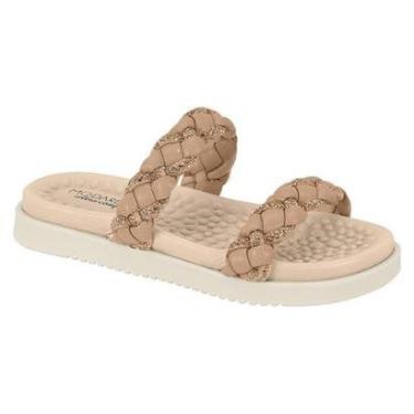 Imagem de Sandália Chinelo Feminino Flat Papete Brilho Modare Ultraconforto 7178.118-Feminino