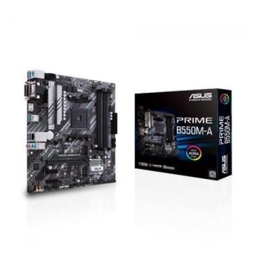 Imagem de Placa Mãe Asus Prime B550MA AM4 4xDDR4 AMD B550 mATX 90MB14I0M0EAY0