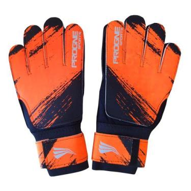 Imagem de Luva de Goleiro Progne para Campo/Society Preto/Laranja, G