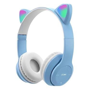 Imagem de Fone de Ouvido Bluetooth Gatinho Azul B-19A - Altomex