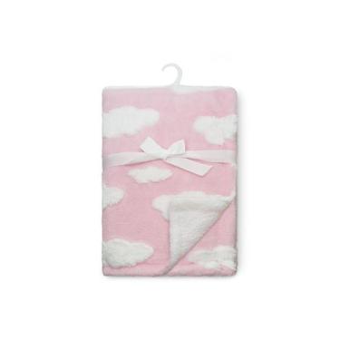 Imagem de Manta Nas Nuvens Para Bebê Dupla Face Camesa, Rosa