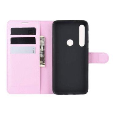 Imagem de Capa Capinha Carteira Flip Couro Moto G8 Play E Macro De 6.2  - Danet,